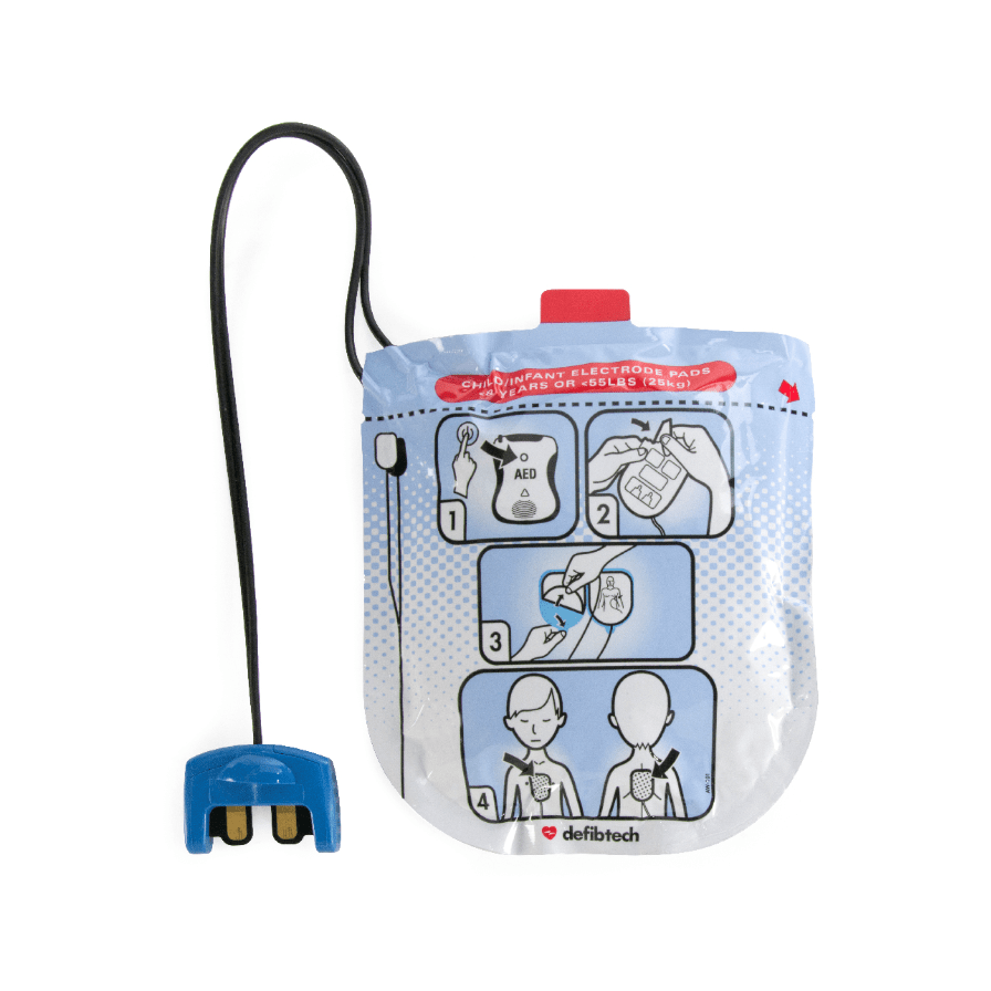 Defibtech-Defibtech Lifeline™ VIEW, ECG, PRO AED Pediatric Electrode Pads 1 Pair-MedTech-1